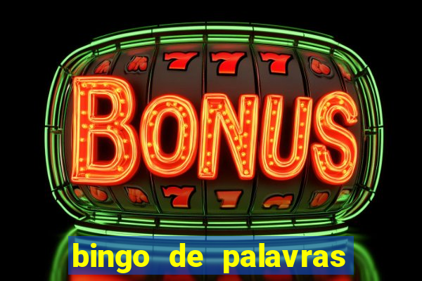 bingo de palavras cha de bebe